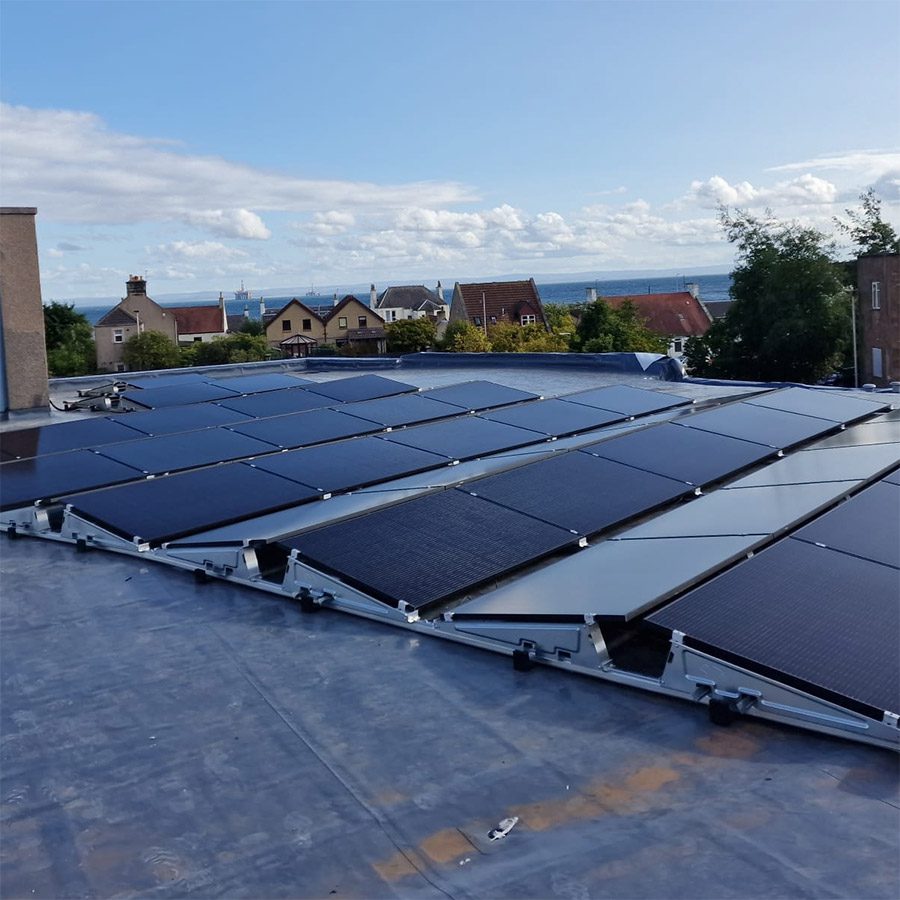 solar panel installation completed by alba heat and power
